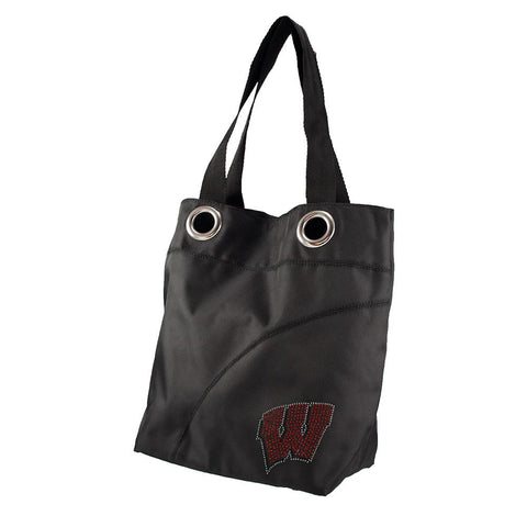 Wisconsin Badgers NCAA Sport Noir Sheen Tote