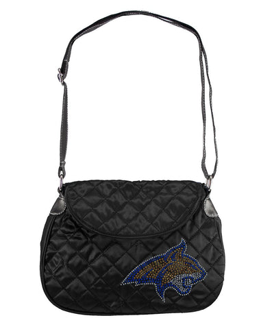 Montana State Bobcats NCAA Sport Noir Quilted Saddlebag