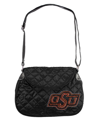 Oklahoma State Cowboys NCAA Sport Noir Quilted Saddlebag