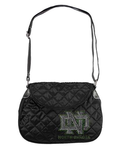 North Dakota Fighting Sioux NCAA Sport Noir Quilted Saddlebag