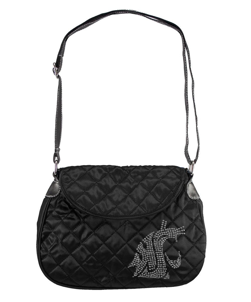 Washington State Cougars NCAA Sport Noir Quilted Saddlebag