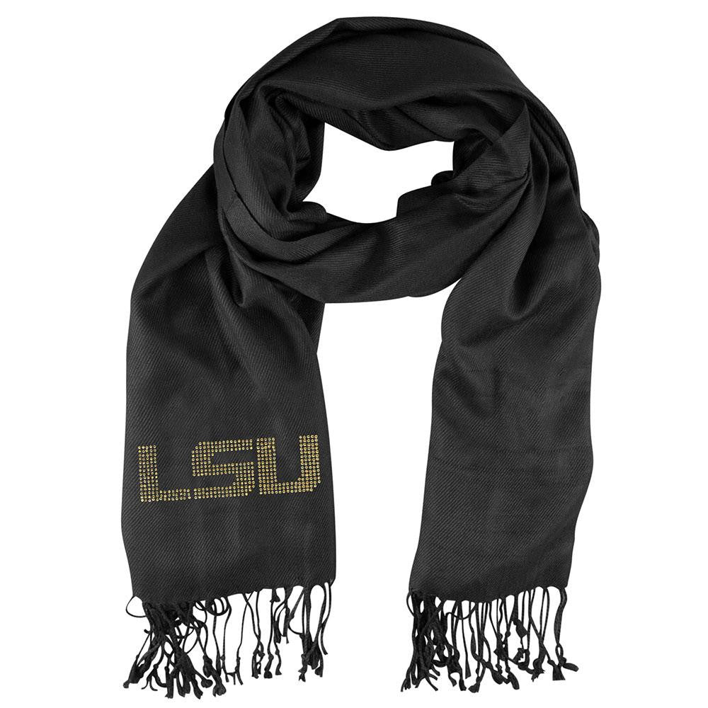 LSU Tigers NCAA Black Pashi Fan Scarf