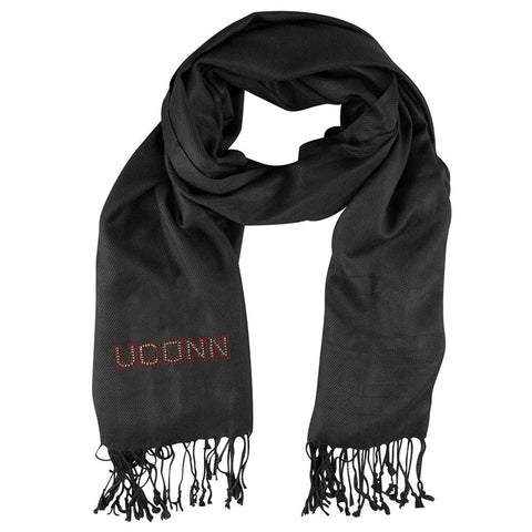 Connecticut Huskies NCAA Black Pashi Fan Scarf