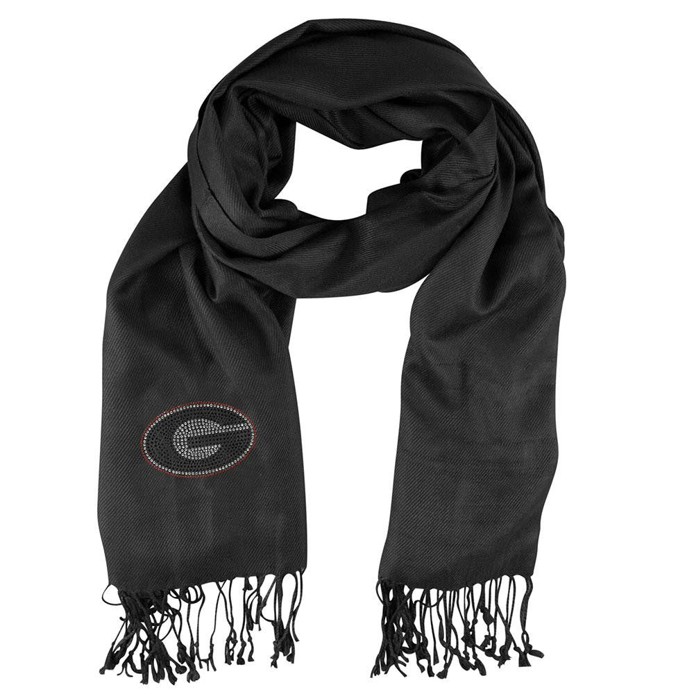 Georgia Bulldogs NCAA Black Pashi Fan Scarf