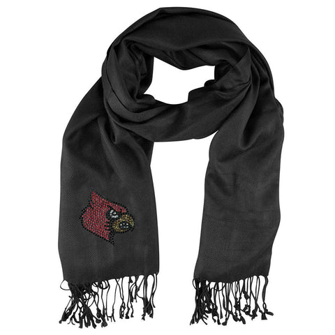 Louisville Cardinals NCAA Black Pashi Fan Scarf