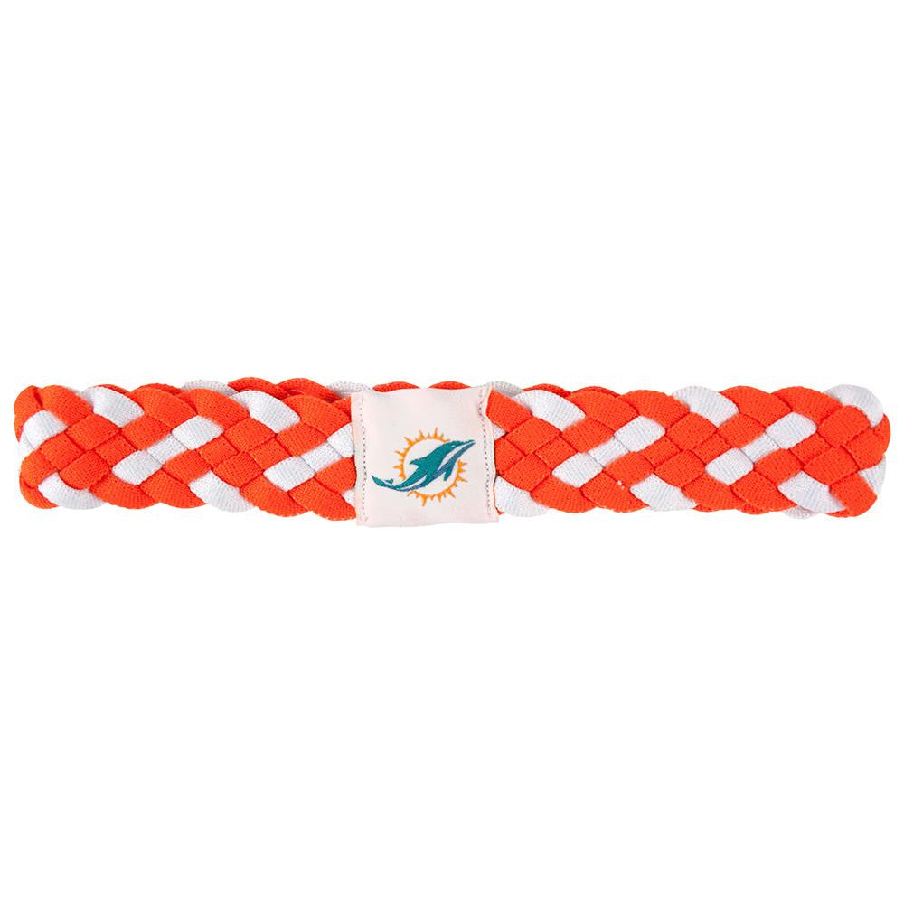 Miami Dolphins NFL Braided Head Band 6 Braid