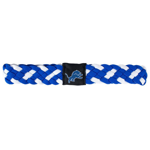 Detroit Lions NFL Braided Head Band 6 Braid