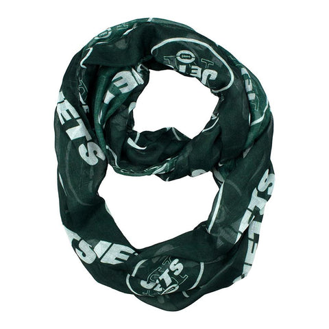 New York Jets NFL Sheer Infinity Scarf