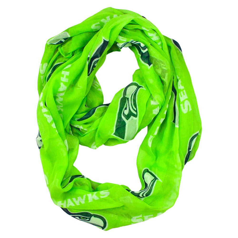 Seattle Seahawks NFL Sheer Infinity Scarf