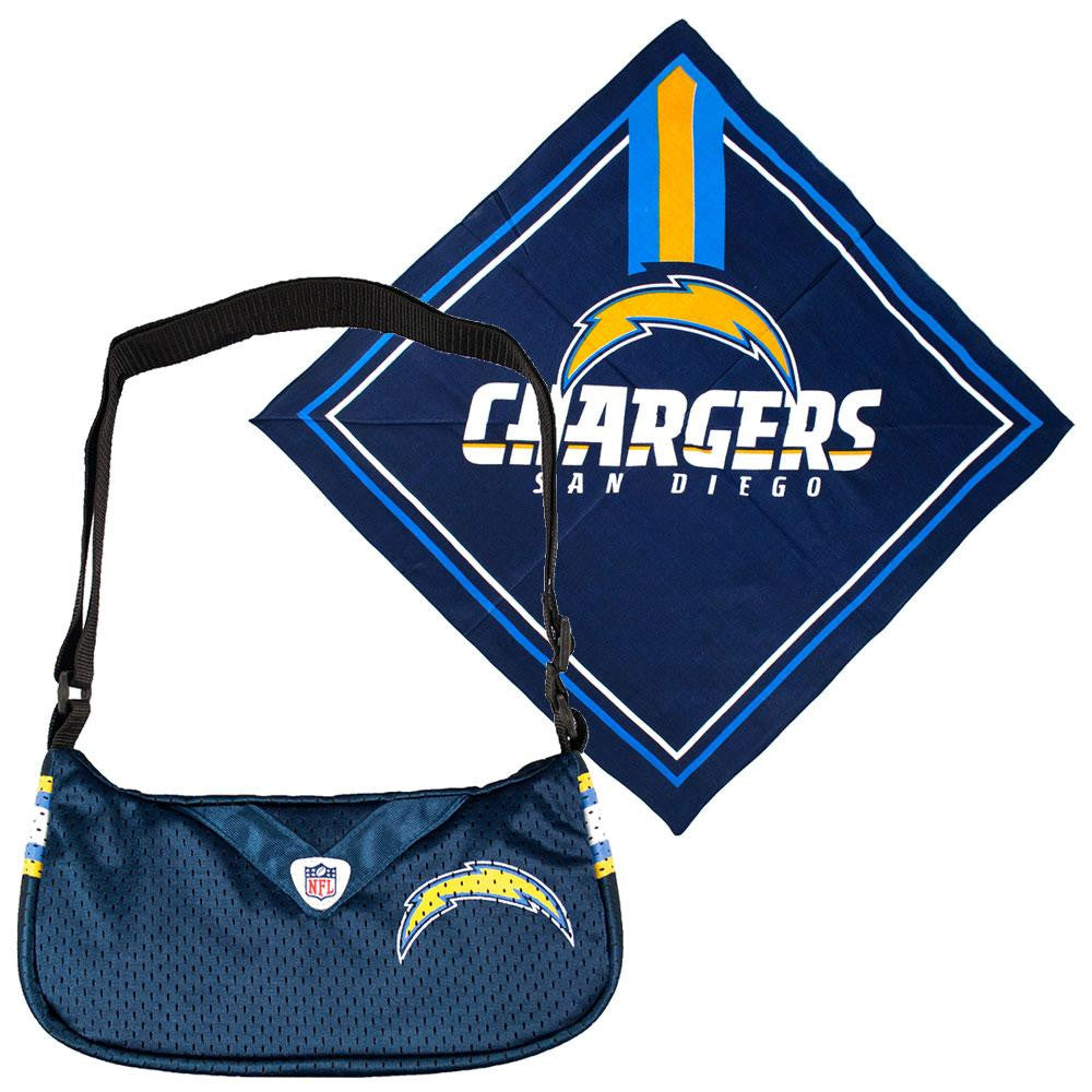 San Diego Chargers NFL Fandana and Jersey Purse Set