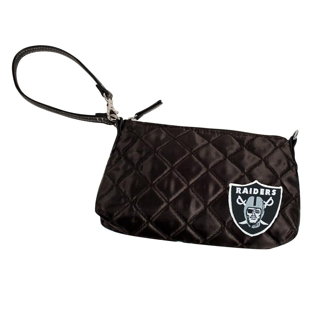 Oakland Raiders NFL Quilted Wristlet (Black)