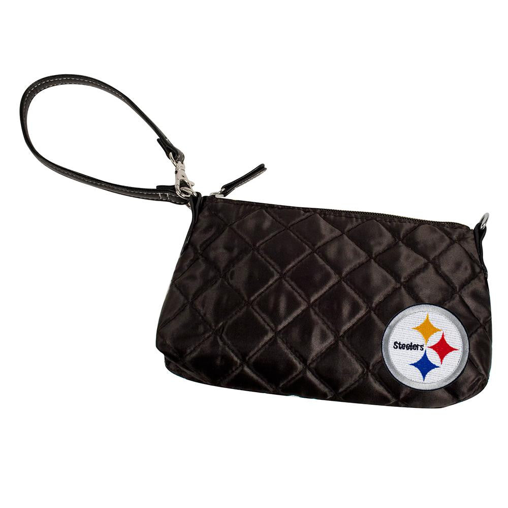 Pittsburgh Steelers NFL Quilted Wristlet (Black)