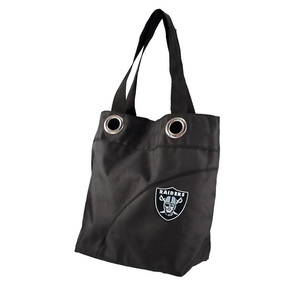 Oakland Raiders NFL Color Sheen Tote (Black)