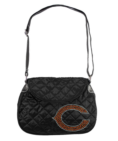 Chicago Bears NFL Sport Noir Quilted Saddlebag