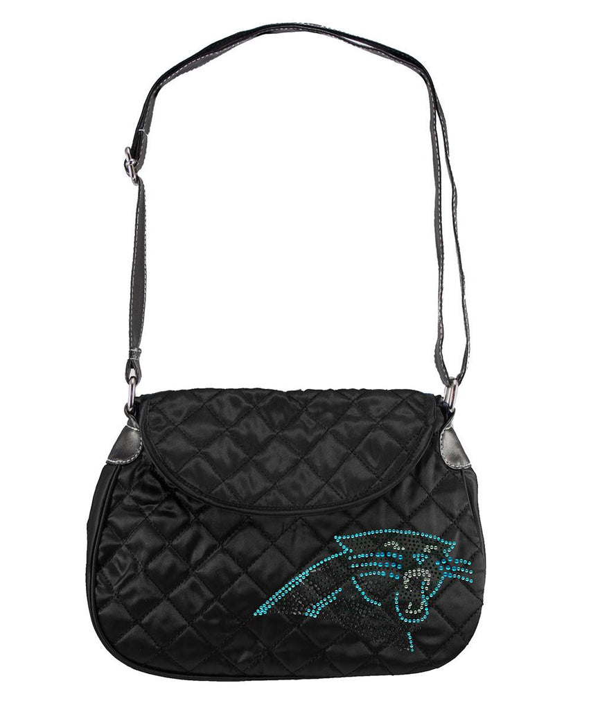 Carolina Panthers NFL Sport Noir Quilted Saddlebag