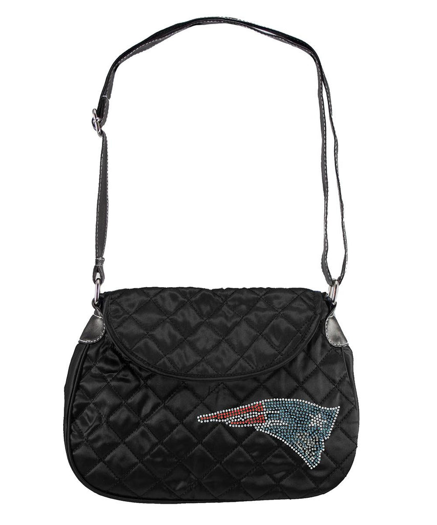 New England Patriots NFL Sport Noir Quilted Saddlebag