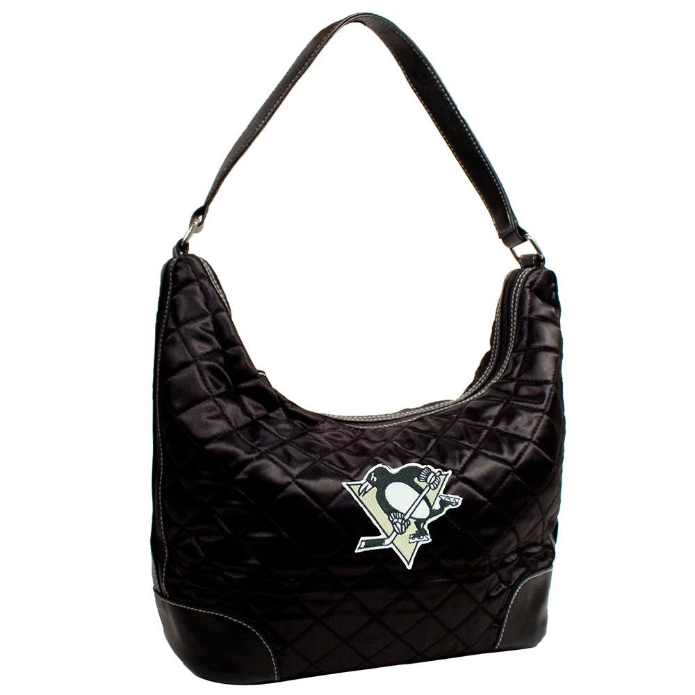 Pittsburgh Penguins NHL Quilted Hobo (Black)