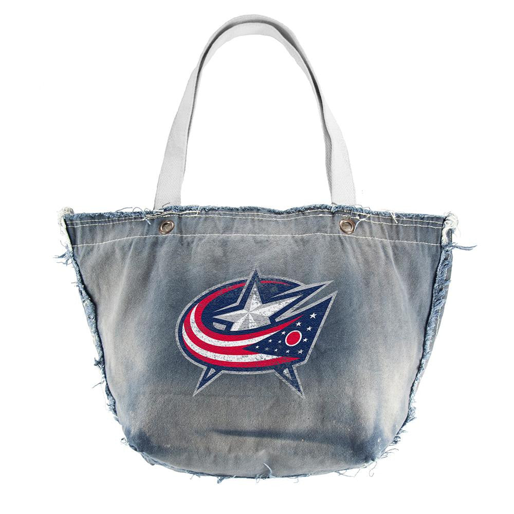 Columbus Blue Jackets NHL Vintage Denim Tote