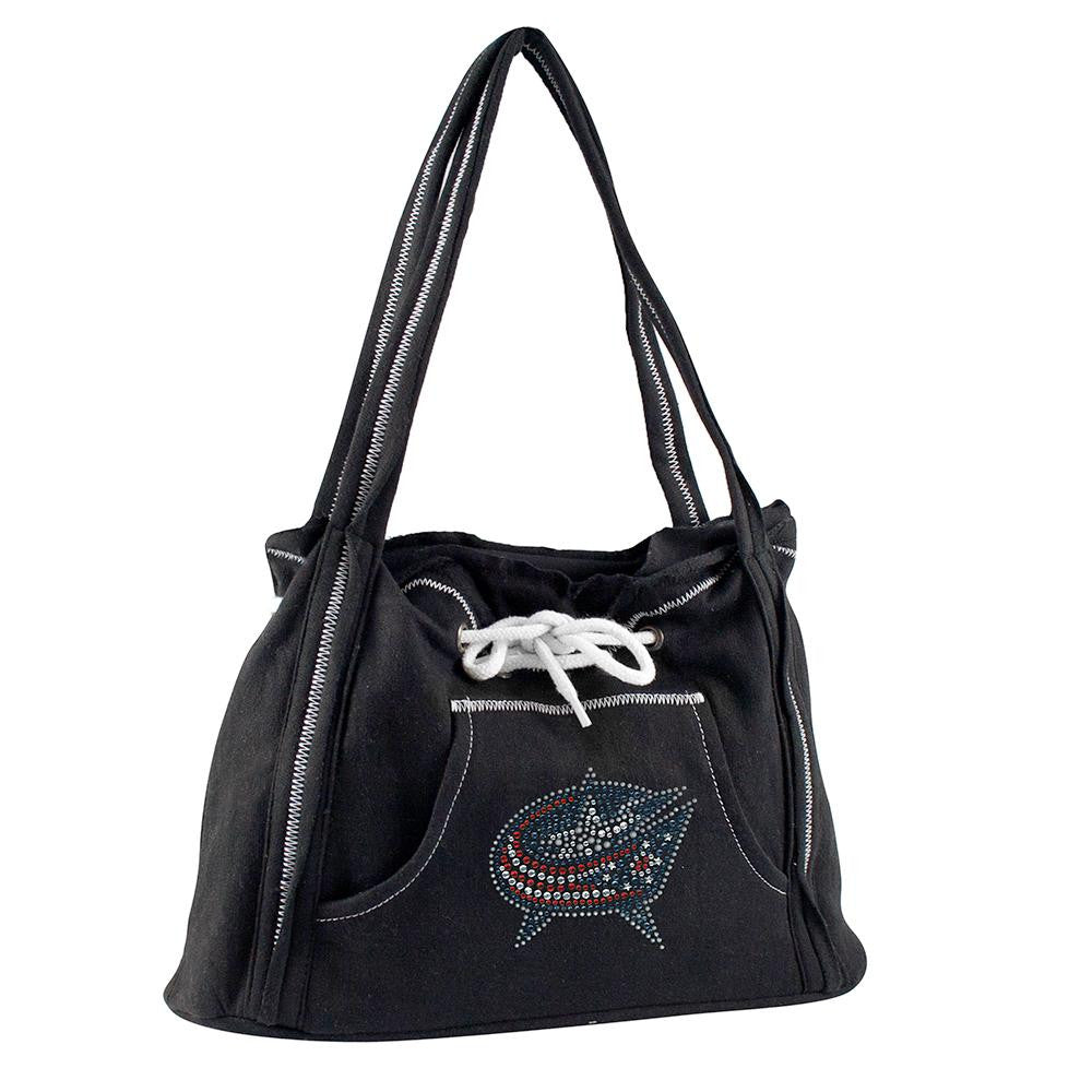 Columbus Blue Jackets NHL Sport Noir Hoodie Purse