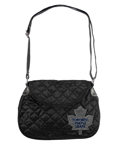 Toronto Maple Leafs NHL Sport Noir Quilted Saddlebag