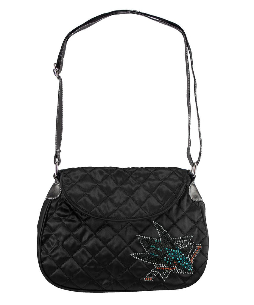 San Jose Sharks NHL Sport Noir Quilted Saddlebag