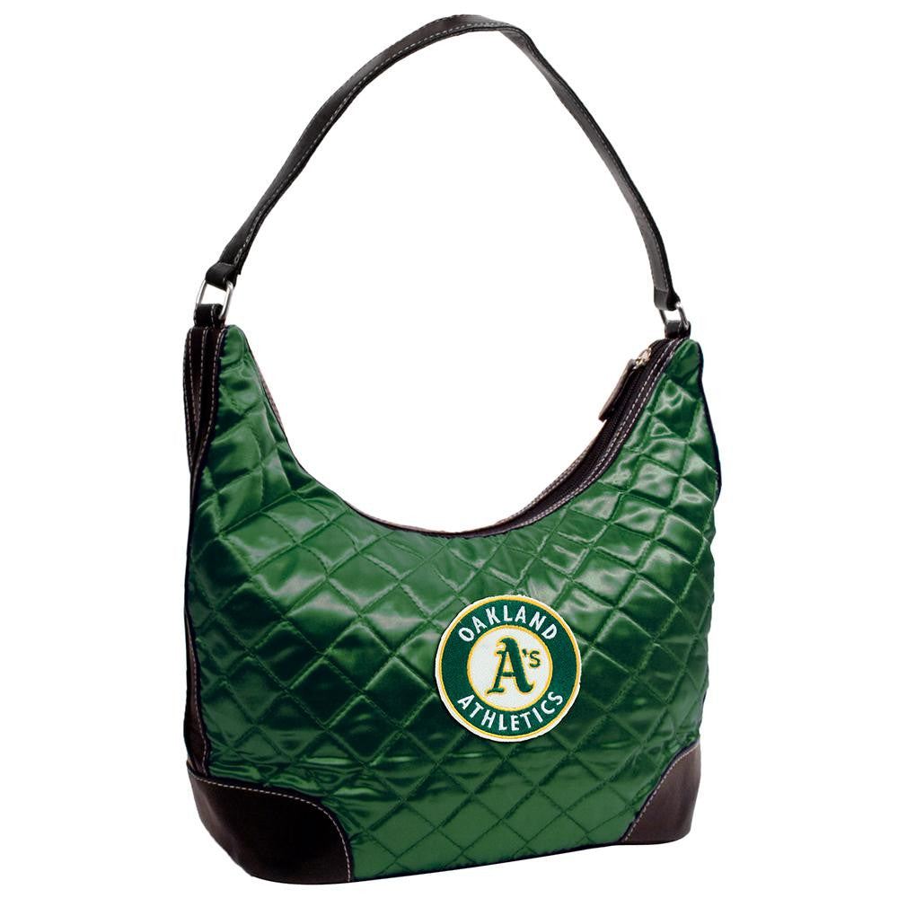 Oakland Athletics MLB Quilted Hobo (Dark Green)