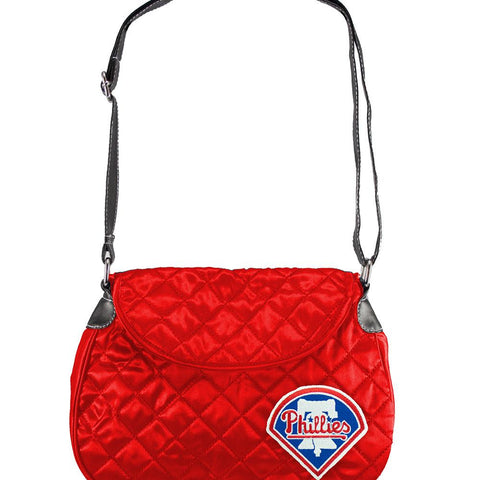 Philadelphia Phillies MLB Quilted Saddlebag (Light Red)