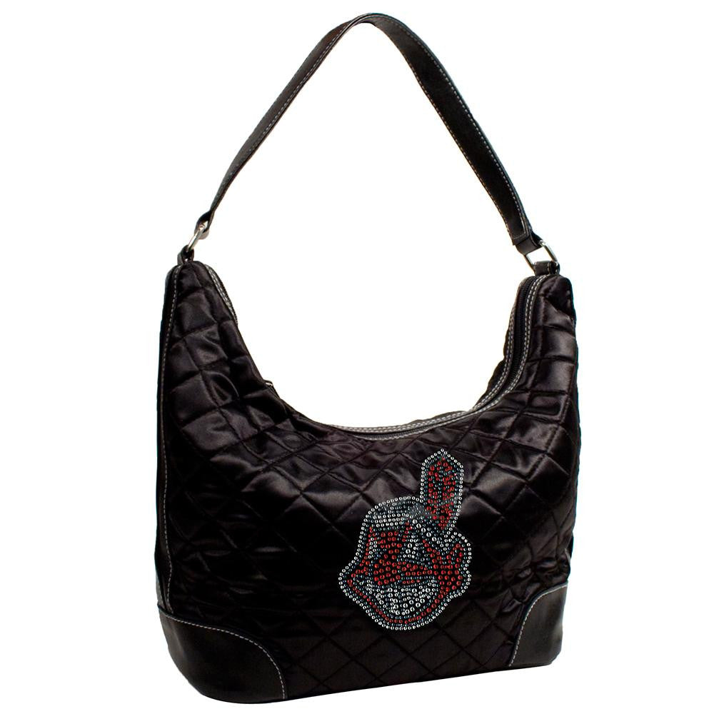 Cleveland Indians MLB Sport Noir Quilted Hobo