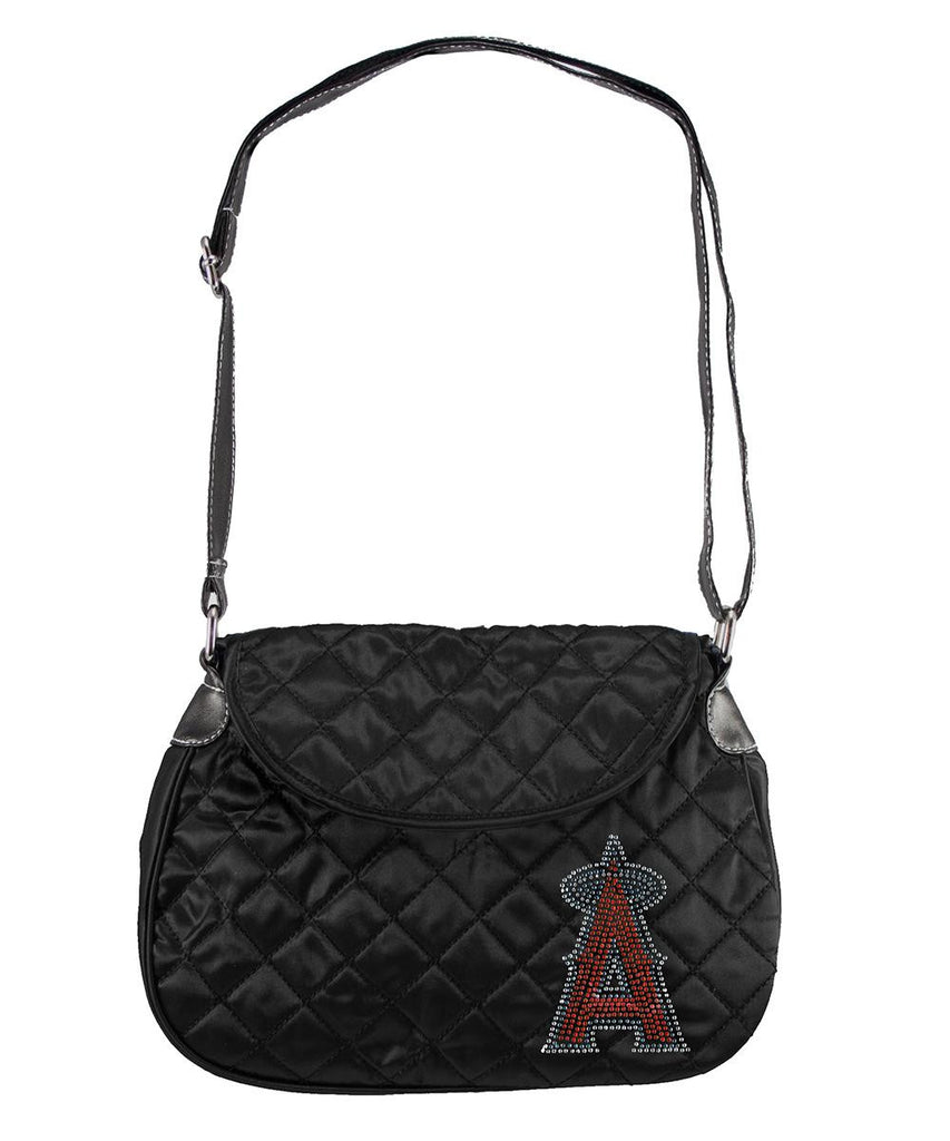 Los Angeles Angels MLB Sport Noir Quilted Saddlebag