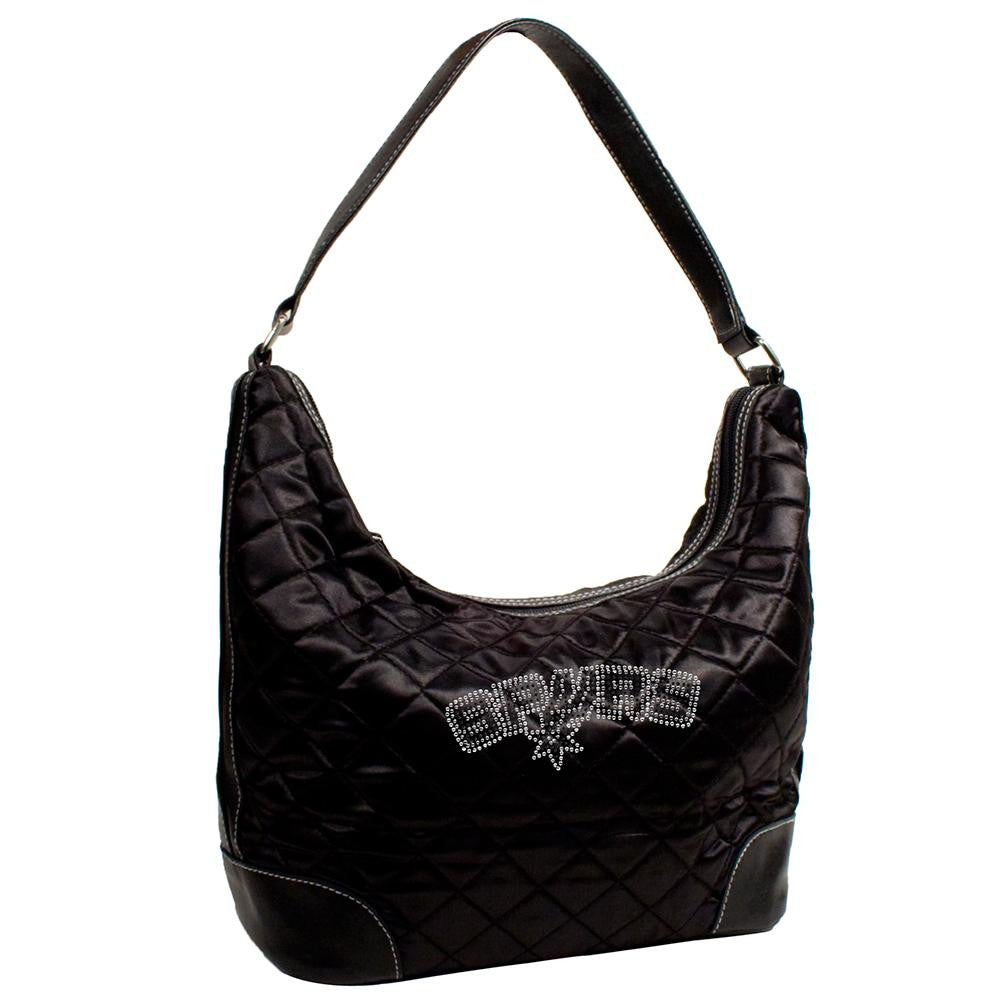 San Antonio Spurs NBA Sport Noir Quilted Hobo