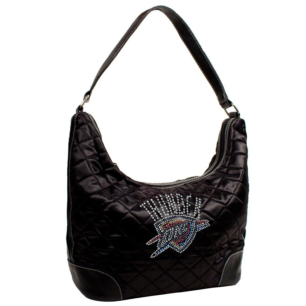 Oklahoma City Thunder NBA Sport Noir Quilted Hobo