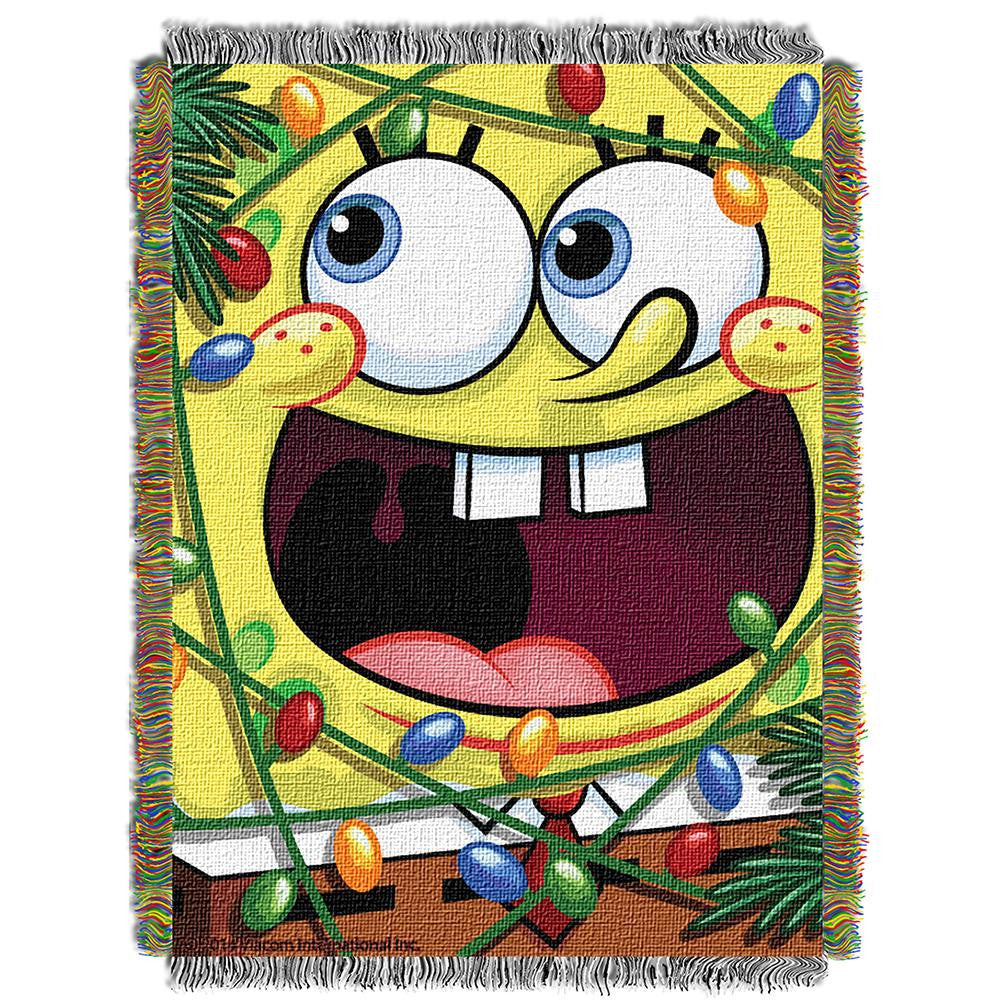 Spongebob Fa La La Bob  Woven Tapestry Throw (48inx60in)