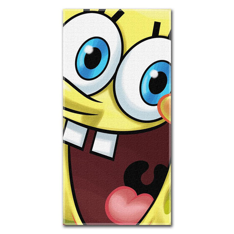 Spongebob Squarepants Big Smile Bob  Beach Towels (28in x 58in)