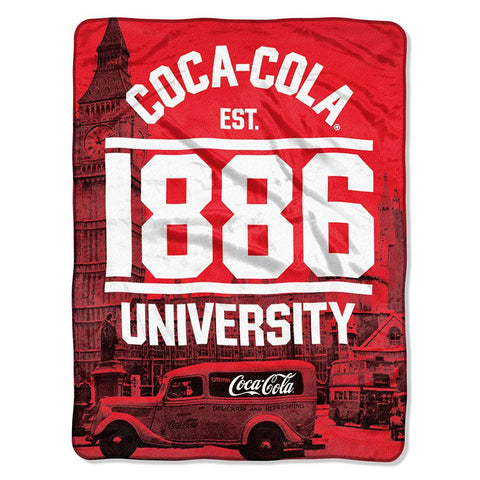Coca-Cola (London) Micro Raschel Blanket (46in x 60in)