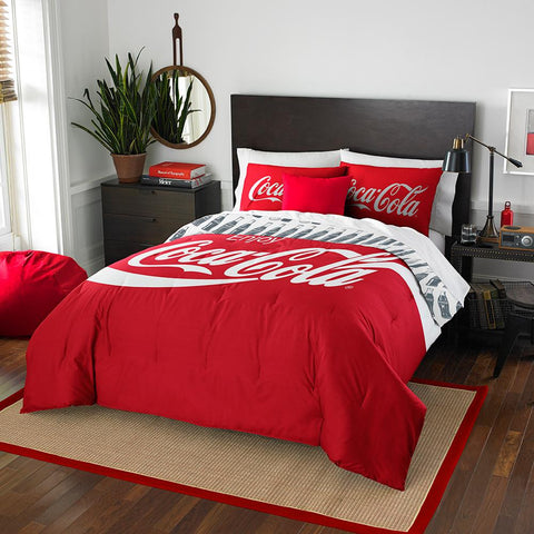 Coca-Cola Bottles  Twin-Full Comforter set with 2 Shams