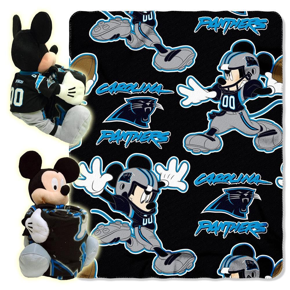 Carolina Panthers NFL Mickey Mouse with Throw Combo