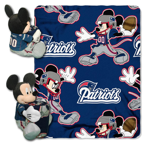 New England Patriots NFL Mickey Mouse with Throw Combo