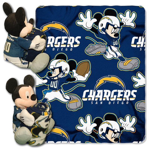 San Diego Chargers NFL Mickey Mouse with Throw Combo