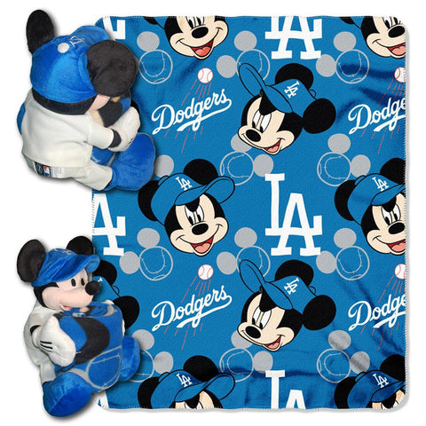 Los Angeles Dodgers MLB Mickey Mouse with Throw Combo