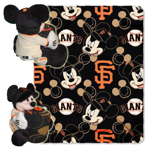 San Francisco Giants MLB Mickey Mouse with Throw Combo