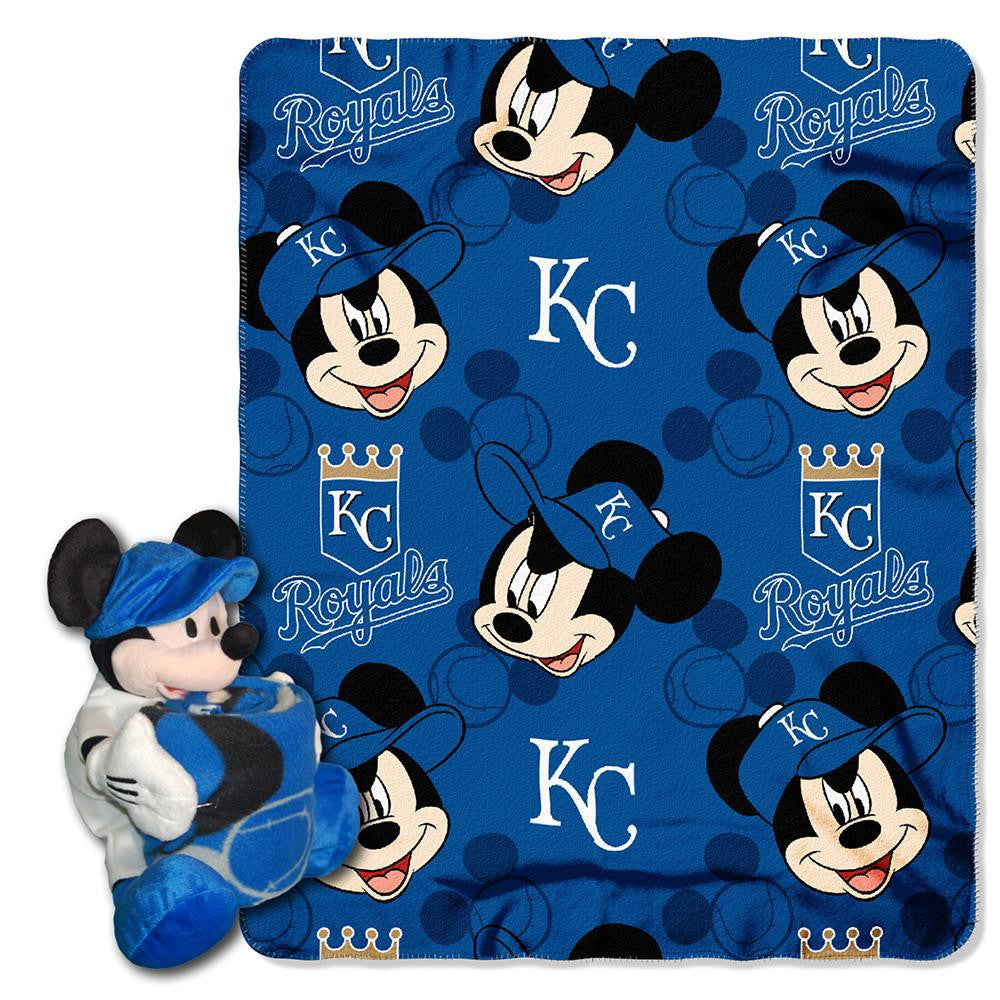 Kansas City Royals MLB Mickey Mouse with Throw Combo