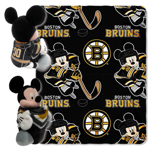 Boston Bruins NHL Mickey Mouse with Throw Combo