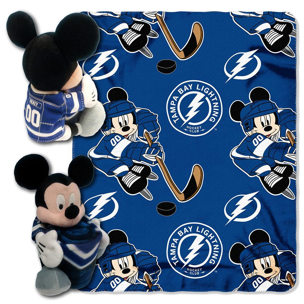 Tampa Bay Lightning NHL Mickey Mouse with Throw Combo