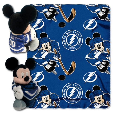 Tampa Bay Lightning NHL Mickey Mouse with Throw Combo