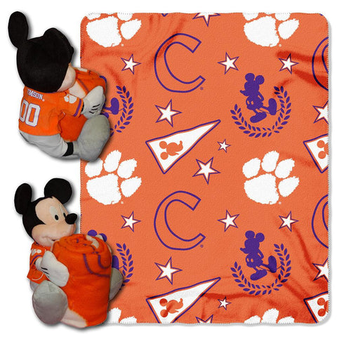 Clemson Tigers NCAA Mickey Mouse with Throw Combo