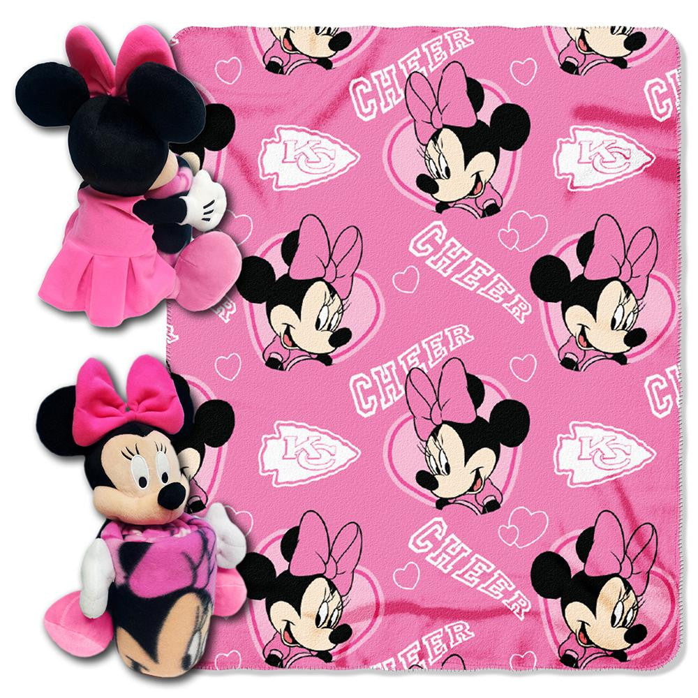 Kansas City Chiefs NFL Minnie Mouse with Throw Combo