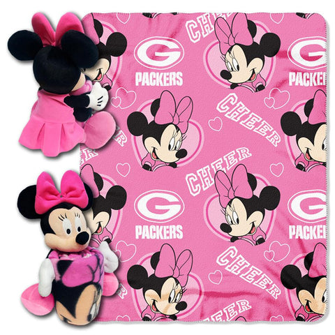 Green Bay Packers NFL Minnie Mouse with Throw Combo