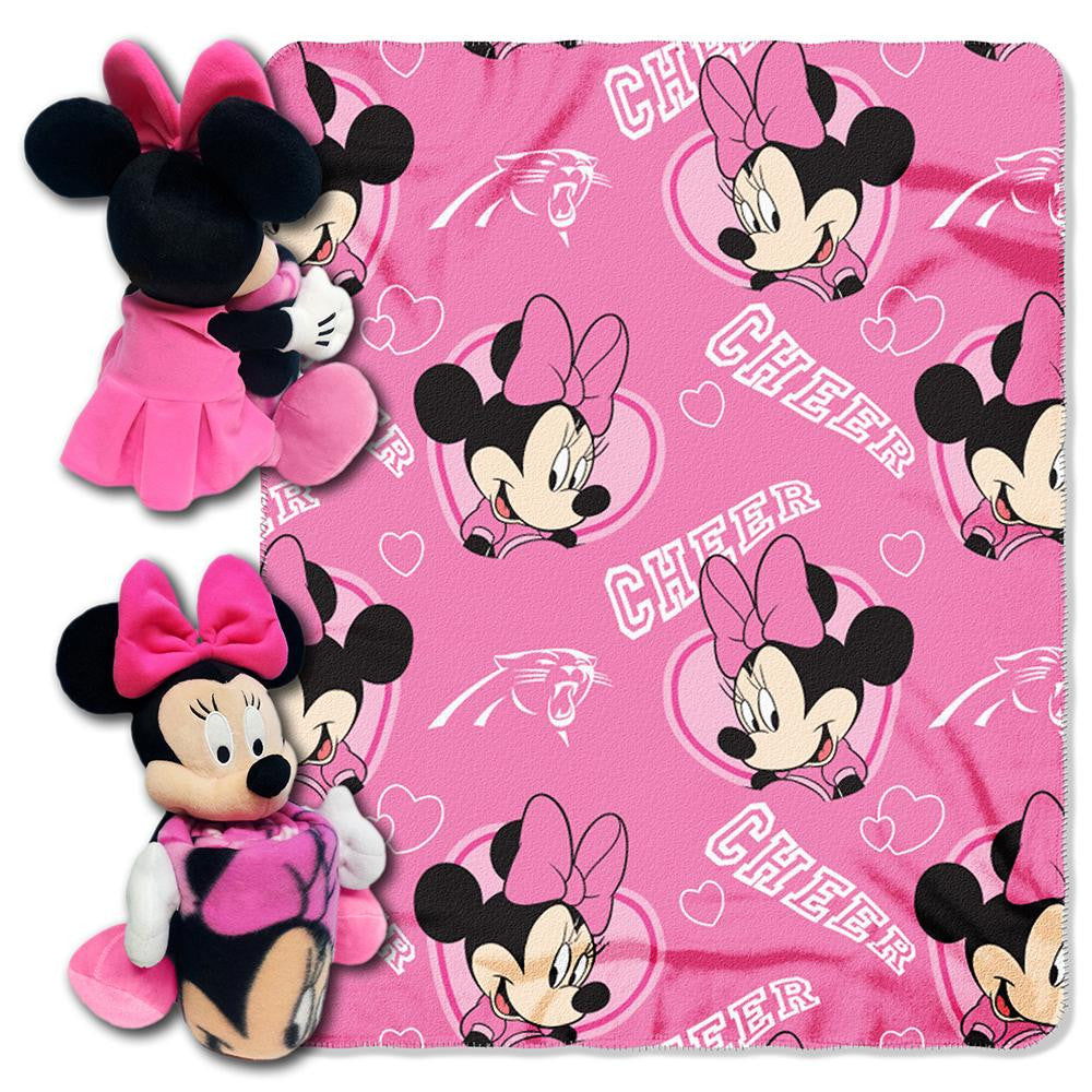 Carolina Panthers NFL Minnie Mouse with Throw Combo