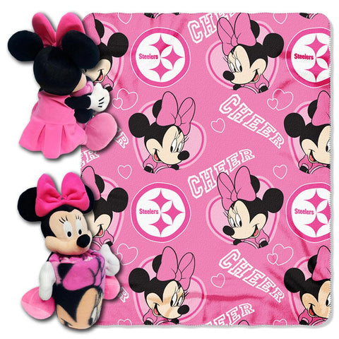 Pittsburgh Steelers NFL Minnie Mouse with Throw Combo