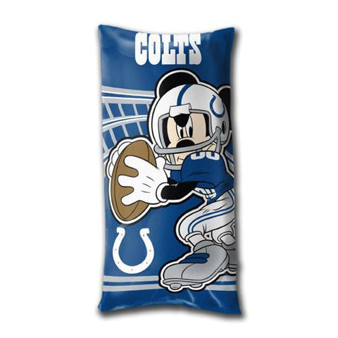 Indianapolis Colts NFL Mickey Folded Body Pillow (18in x 36in)
